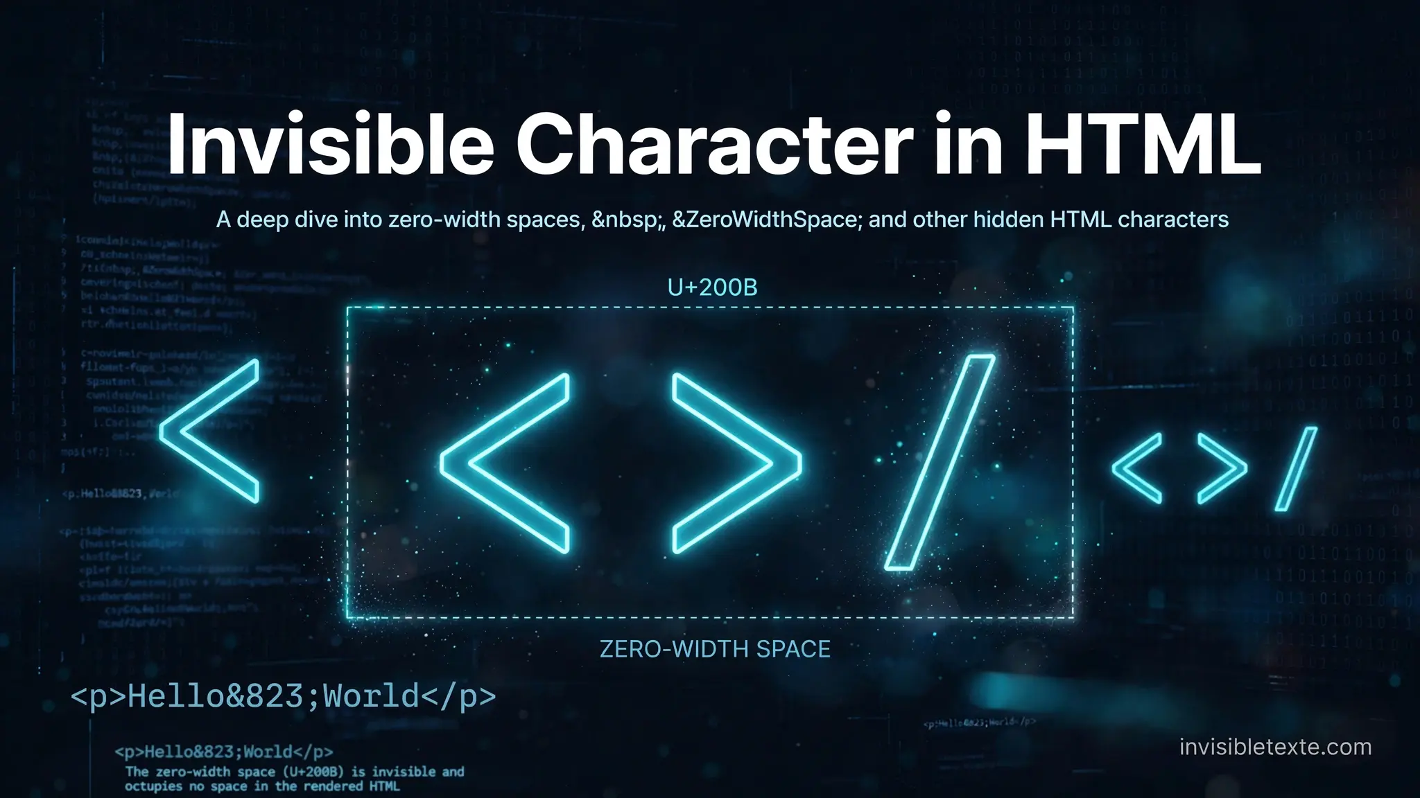 Invisible Character in HTML