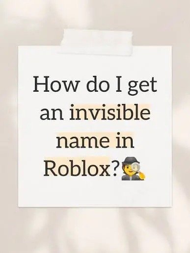 Invisible Text Roblox