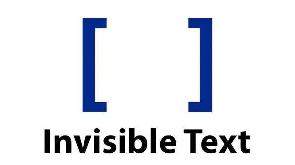 Invisible Characters in Any Text